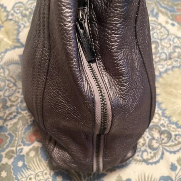 Tory Burch Metallic Grey Shoulder Bag Great Condition - Picture 6 of 9